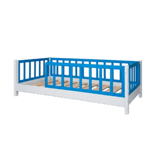 Cama Montessori con Barandas Doble Tono Individual