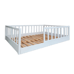 Cama Montessori con Barandas Laqueada Matrimonial