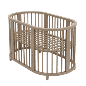 Cuna Ovalada 2 Niveles 1.35 MT x 75 CM Laqueada Varios Colores